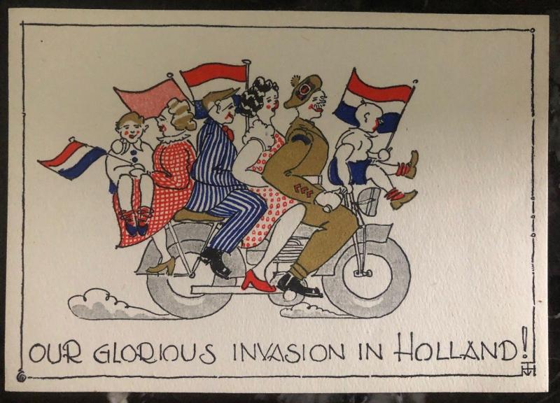 Mint Canada Color Picture Postcard Our Glorious Invasion In Holland WW2