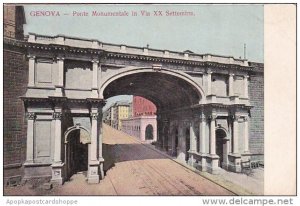 Italy Genova Ponte Monumentale in Via XX Settembre