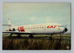 Aviation Airplane Postcard Europe Aero Service EAS Airlines Caravelle V1 P6