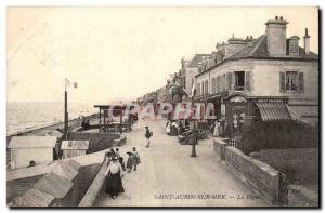 Saint Aubin Old Postcard dike