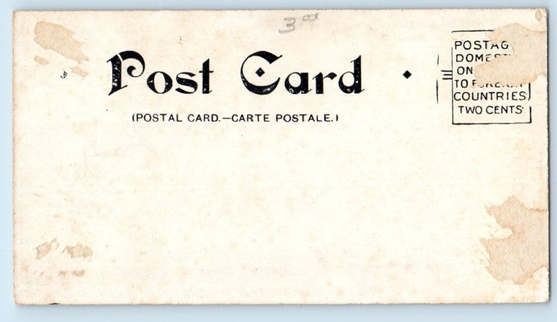 1905 New Jersey City NJ Vintage Postcard Court House Jail View Building Entrance