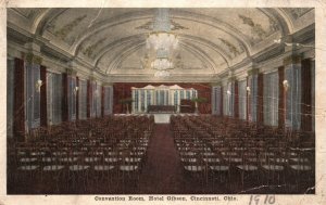 Vintage Postcard Convention Room Hotel Gibson Cincinnati Ohio E.C. Kropp Co. Pub