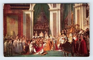 Coronation of Napoleon Painting by J L David Muse du Louvre UNP DB Postcard L13