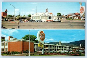 c1960 Salt Lake City Utah Vintage Postcard Covey's New America Motel Coffee Shop