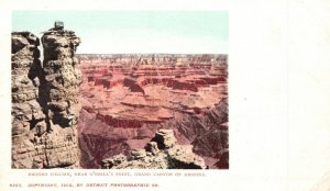 Grand Canyon Arizona, Eroded Column Near O'neill's Point Vintage Postcard c1900