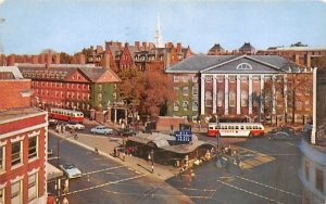 Harvard Square Cambridge, Massachusetts Postcard
