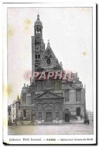 Old Postcard Paris Petit Journal Saint-?tienne-du-Mont