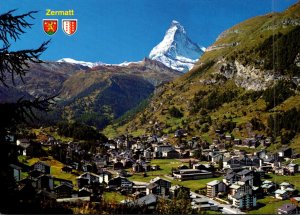 Switzerland Zermatt Panorama With Matterhorn