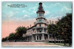 c1910 Fountain Spring House Metropolitan Church Association Waukesha WI Postcard