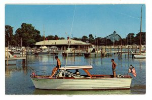 OH - Sandusky. Cedar Point's New Marina, Sandusky Bay  (crease)