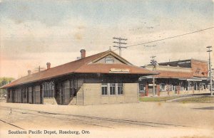 Roseburg Oregon Southern Pacific Depot del Ferrocarril Postal Antigua KK213 