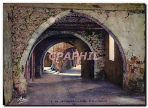 Old Postcard Villefranche Sur Mer Dark Alley