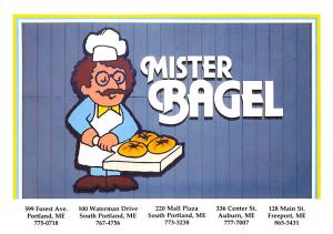 Mister Bagel Advertising Unused 