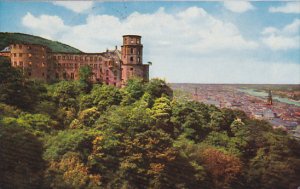 Germany Heidelberg Blick von der Scheffelterrasse auf Schloss und Stadt