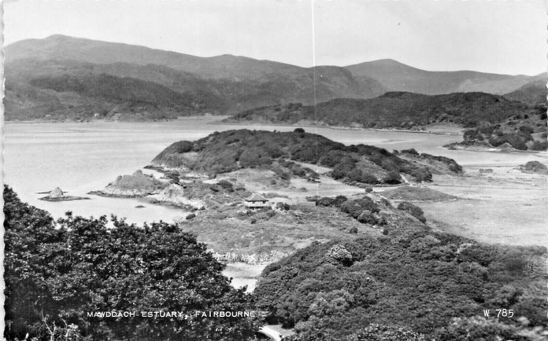 FAIRBOURNE MAWDDACH ESTUARY GWYNEDD WALES UK ~1961 PHOTO POSTCARD