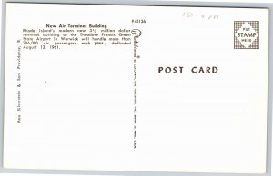 Transportation~New Air Terminal Building Rhode Island~Vintage Postcard