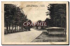 Old Postcard Camp & # 39Elsenborn L & # 39entree Army