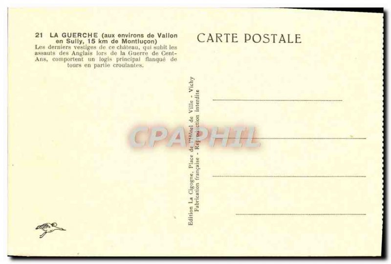 Old Postcard Ch?teau de la Guerche