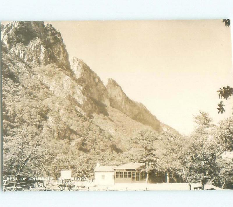 Pre-1950 rppc MESA DE CHIPINQUE Monterrey - Nuevo Leon Mexico i3664