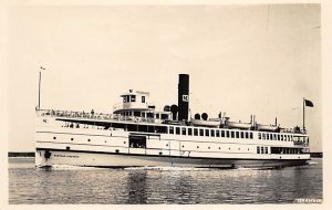 Unidentified River Steamship, Thin Paper, Non  Backing Marthas Vineyard Ship 