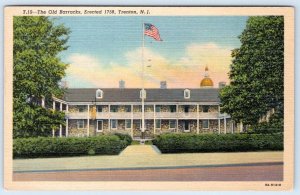 1954 TRENTON NEW JERSEY*NJ*OLD BARRACKS ERECTED 1758*TO ABERDEEN MISSISSIPPA