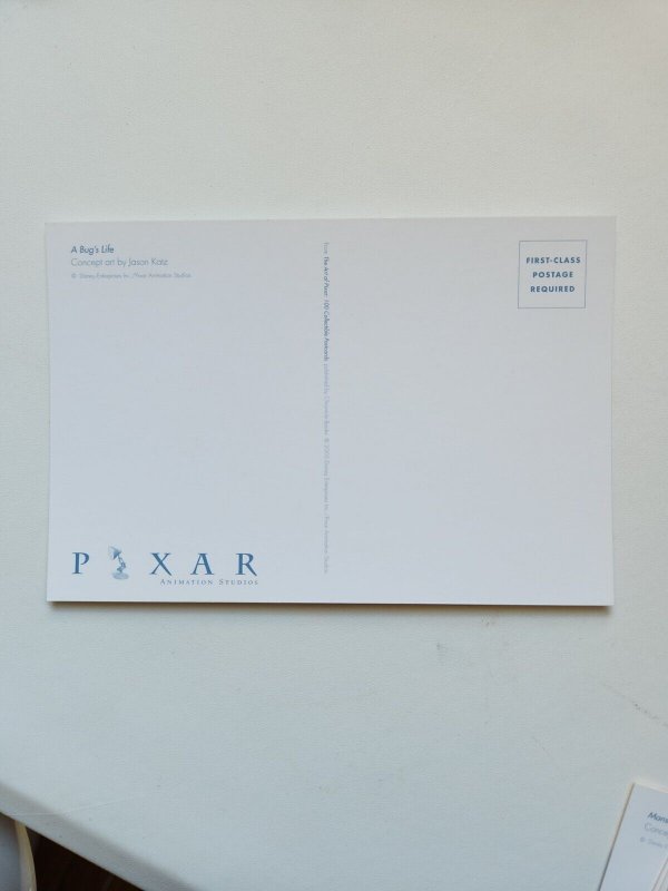 A Bug's Life Slim Stick Bug Concept Art Drawing by Mark Holmes Pixar Postcard