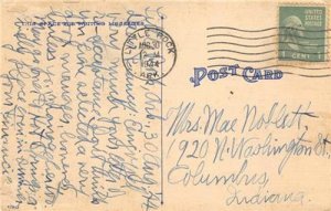 Wrestling Ring, Couple Risque Comic 1944 Linen Vintage Postcard