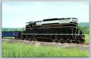 West Virginia Rail Train Railway RR Railroad Train Locomotive  Postcard