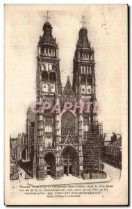 Postcard Old Tours Cathedrale Saint Gatien