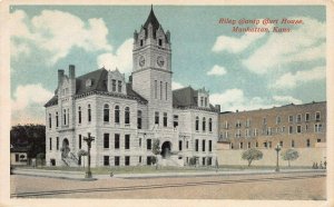 Riley County Court House, Manhattan, Kansas, Early Postcard, Unused