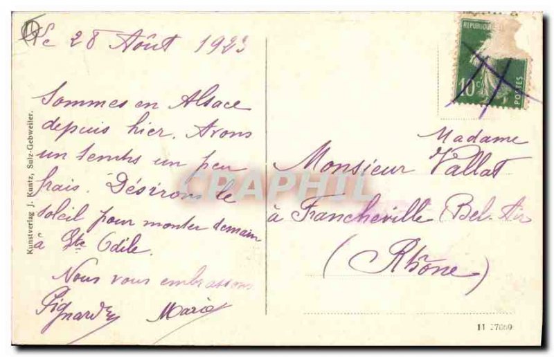 Old Postcard St. Odilienberg Kioster Couvent Sainte Odile Monument der heilig...