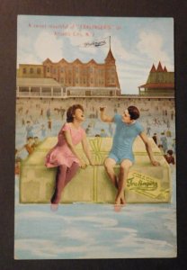 Mint USA Advertisement Postcard Fralingers Salt Water Taffy Atlantic City NJ 2