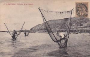 Fishing Carolles La Peche a la Crevette 1911