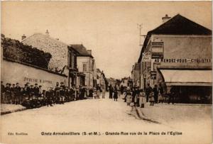 CPA GRETZ-ARMAINVILLIERS - Grande-Rue vue de la Place (249839)