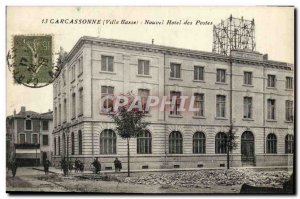 Old Postcard Carcassonne New posts hotel