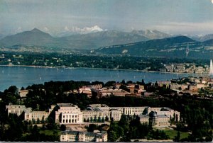 Switzerland Geneve Vue Aerienne du Palais des Nations Unis