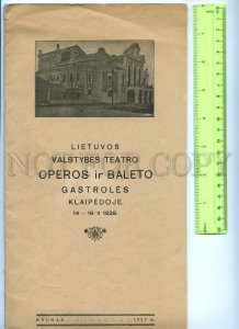 434525 1929 Opera ballet theater tour Klaipeda Kaunas Lithuania BOOK