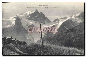 Old Postcard The Alps Surroundings Grave La Meije for the Chazalet