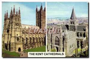 Old Postcard The Kent Canterbury Cathedrals Rochester