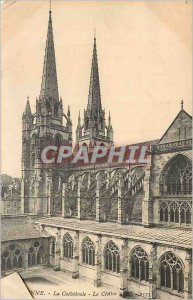 Old Postcard The Cathedral Bayonne Le Cloitre