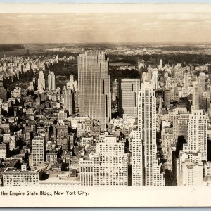 c1940s New York City, NY RPPC North of Empire State Building Fotoseal Photo A199
