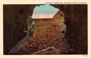 KY, Kentucky  MAMMOTH CAVE NATIONAL PARK~Entrance Looking Out  c1920's Postcard