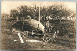 NEBRASKA EXAGGERATED OPHTHALMOMETER 1909 ANTIQUE REAL PHOTO POSTCARD RPPC CAR