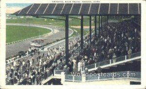 Oriental Race Track Havana Cuba, Republica De Cuba 1935 Missing Stamp 