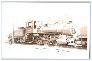 1939 B & O Railroad Locomotive Train #1106 Baltimore MD RPPC Photo Postcard