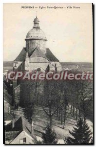 Old Postcard Provins Eglise Saint Quiriace City High