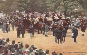 Hyde Park. Meeting of Four-in-Hand Club. Horses Tuck Oilette PC # 7180