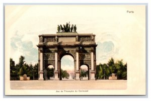 Arc De Triomphe Paris France UNP UDB Postcard C19