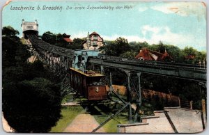 Loschwitz B. Dresden Die Erste Schwebebahn Der Welt Germany Postcard