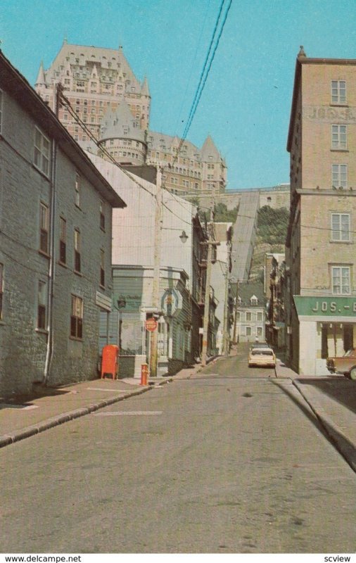 La Rue sous le Fort, Basse-Ville a la Haute-Ville , Quebec , Canada , 50-60s